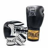 Боксёрские перчатки с шнуровкой Everlast - кожа