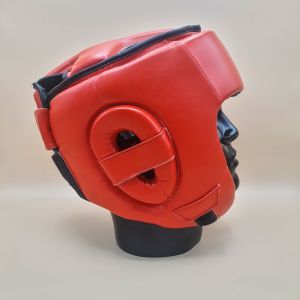 Шлем для кикбоксинга — Everlast кожа — красный