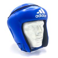 Քիքբոքսի գլխարկ — Adidas կաշի — կապույտ